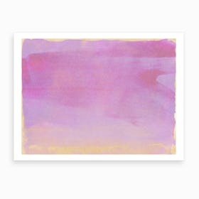 Minimal Abstract Lilac Colorfield Painting 1 Art Print