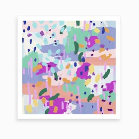 Oil Abstract I Square Art Print