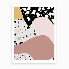 Terrazzo Pink 2 Art Print