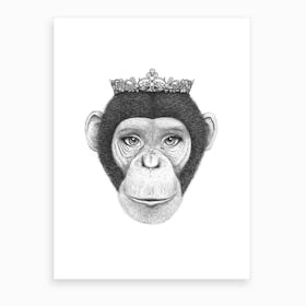 Monkey Queen  Art Print