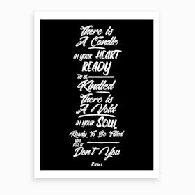 There Is A Candle In Your Heart 2 Art Print