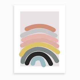 Abstract Rainbow 2 Art Print