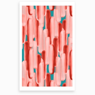 Live In Coral Art Print