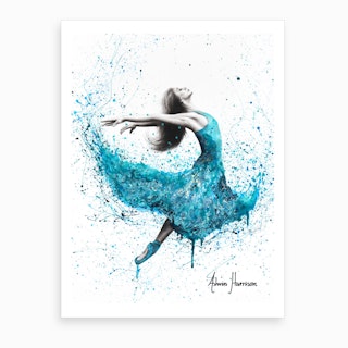 Turquoise Rain Dancer Art Print