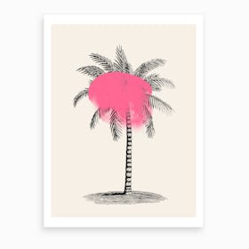 Tropical Tree Pink Art Print