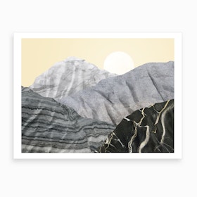 Marble Landscape III Art Print