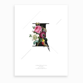 Botanical Alphabet I Art Print