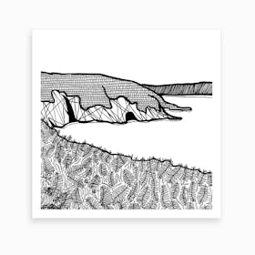 Aberdaron Cliffs2 Art Print
