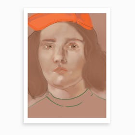 Orange Portrait Art Print