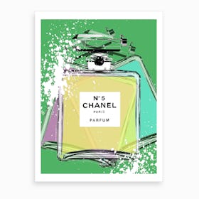 Superimposed Chanel Art Print