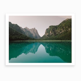 Lago Di Dobbiaco Italy Art Print