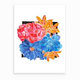 Flower Collage 3 Art Print