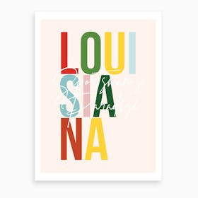 Louisiana Sportsmans Paradise Color Art Print
