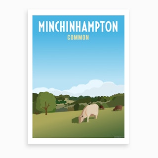 Minchinhampton Common Art Print