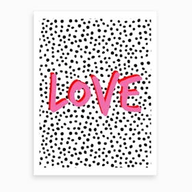 Love Polkadot Art Print