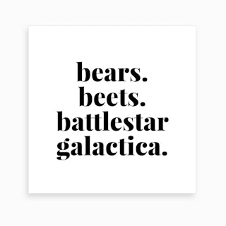 Bears Beats Battlestar Galactica Art Print