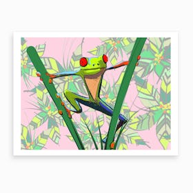 Rainforest Frog Art Print
