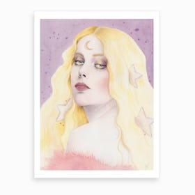 Moon Goddess Art Print