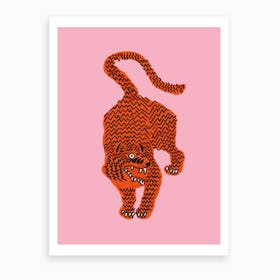 Tiger Pink Art Print