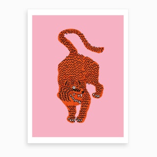 Tiger Pink Art Print