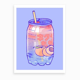 Peach Soda Art Print