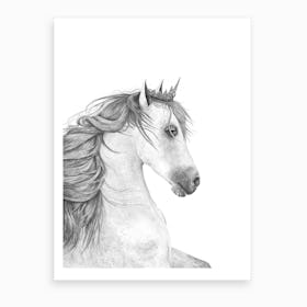 Queen Horse Art Print