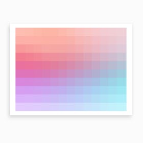 Lumen 02, Pink and Lilac Gradient Art Print
