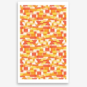Orangeometries Art Print