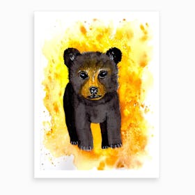 Honey Bear Cub Art Print