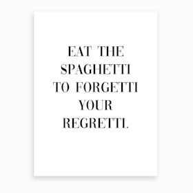 Spaghetti Art Print