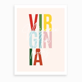 Virginia Virginia Is For Lovers Color Art Print