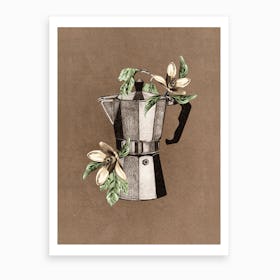 Botanical Mokapot Art Print