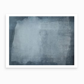 Minimal Abstract Blue Painting 2 Art Print
