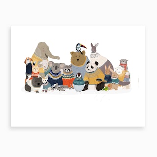 Friends In Jumpers Art Print