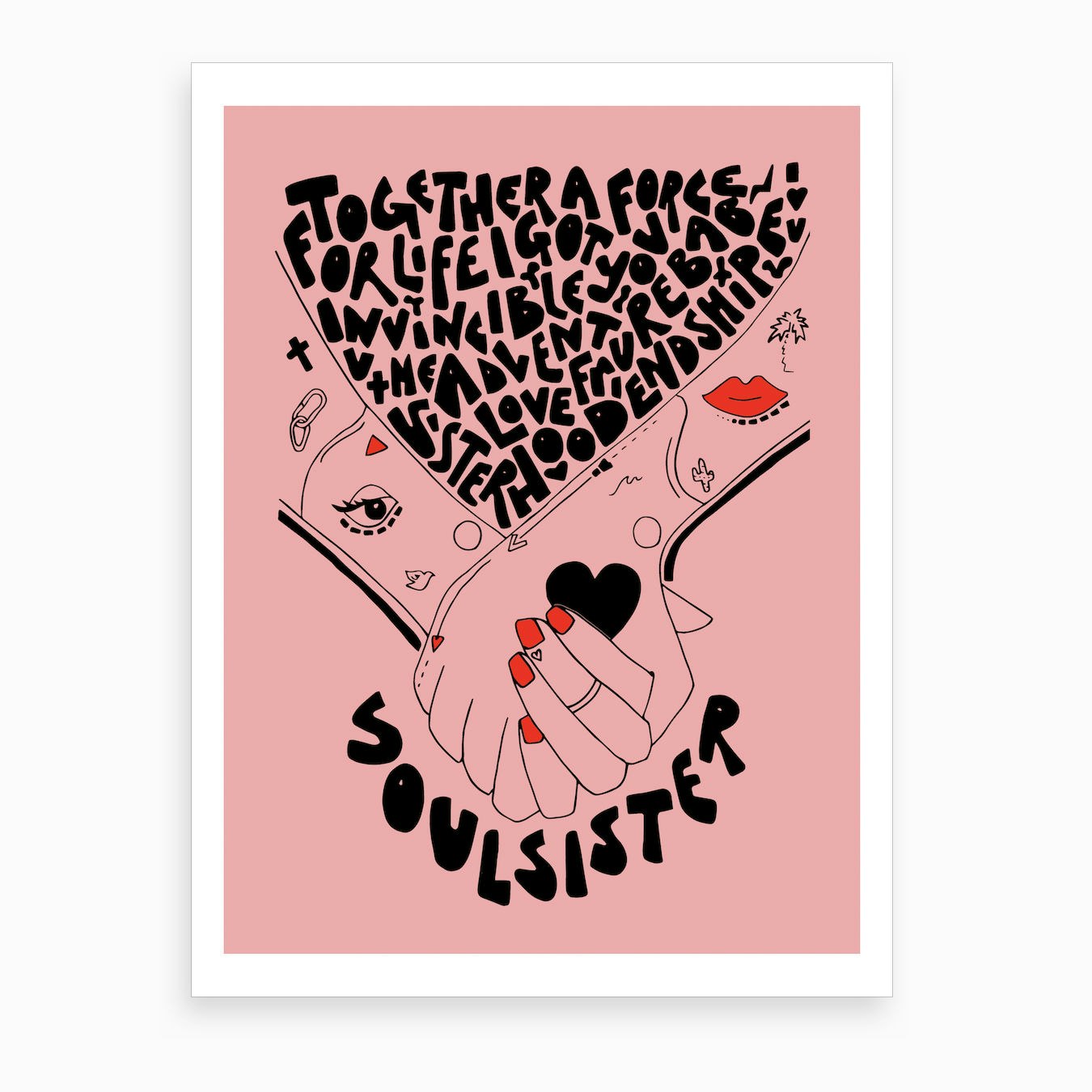 Soulsister Art Print By Cmac Fy