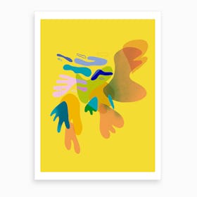 Abstract Yellow Art Print