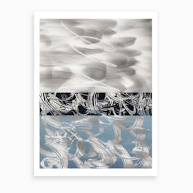 Grey Smoke V Art Print