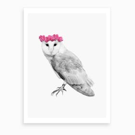 Dressy Owl Art Print