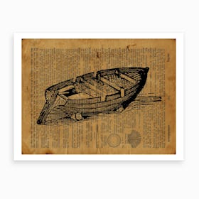Empty Boat Art Print