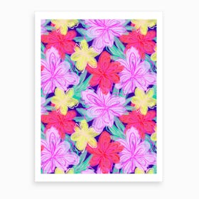 Pop Flowers Art Print