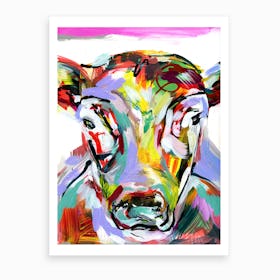 Abstract Cow Art Print