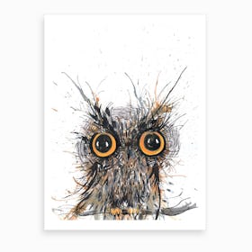 Wide Eyed Owl Art Print