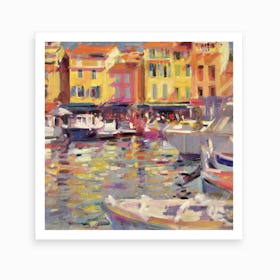 Harbour At Cassis Art Print