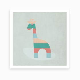 Scandi Giraffe Nursery Art Print