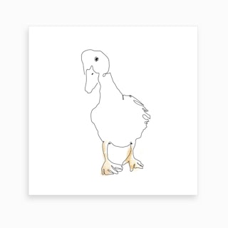 Ello Me Duck Art Print