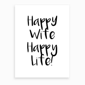 Happy Wife Art Print