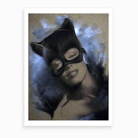 Marilyn Monroe Catwoman  Art Print