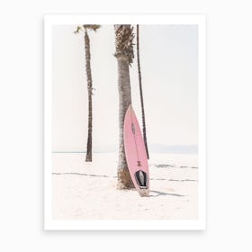 Pink Surf Art Print