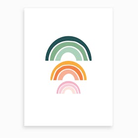 Triple Rainbow 2 Art Print