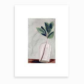 Vase And Stems Art Print